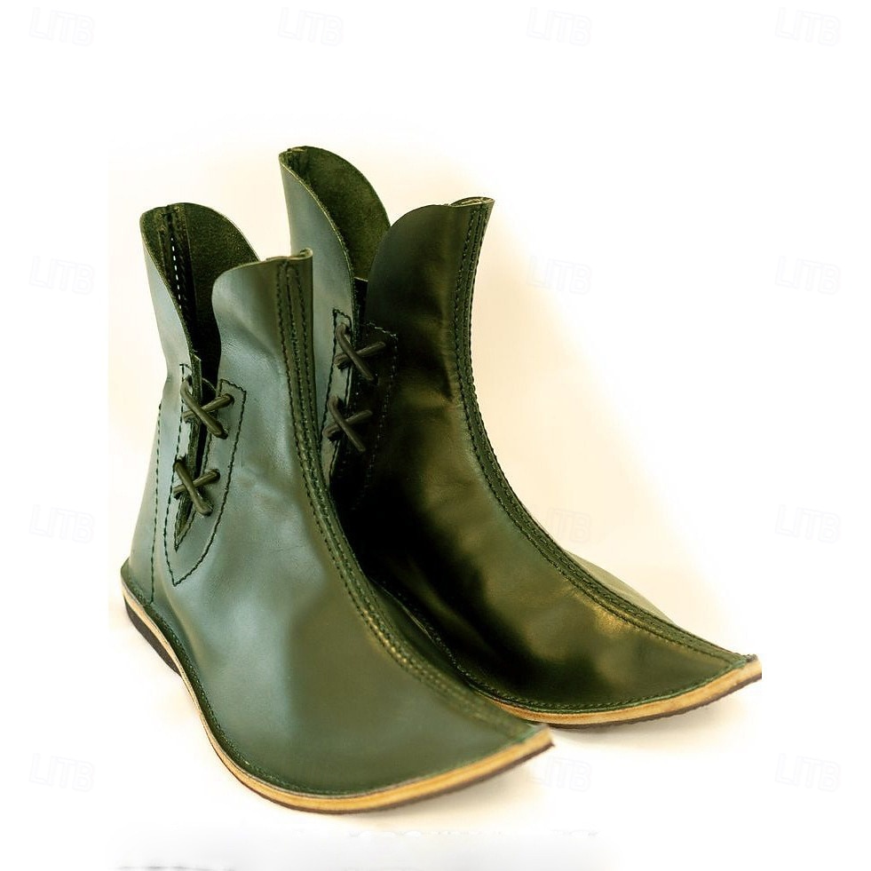 Vintage Medieval Renaissance Shoes Boots Flat Jazz Boots Fairy Ranger Elven Fancy Dress Men's Women's Celtic Pirate Fantasy Halloween Carnival Masquerade Casual Daily LARP Ren Faire Adults' Shoes 2026 - $60.99 –P12