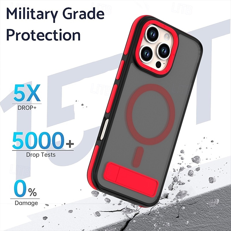 2025年 電話 ケース 用途 iPhone 16 Pro Max プラス iPhone 15 プロマックスプラス iPhone 14 Pro Max Plus バックカバー スタンド付き 磁石バックル 耐衝撃 レトロ風 PC シリコーン  コレクション – $21.99 –P9