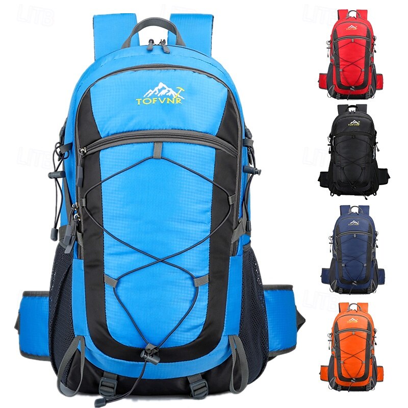 36-55 L Mochilas de Escalada Mochila para Excursão Zíper Bolso multi - Vestível Durável Ao ar livre Equitação Campismo Militar Náilon Preto Vermelho Azul Céu de 2025 por $31.99 -P1