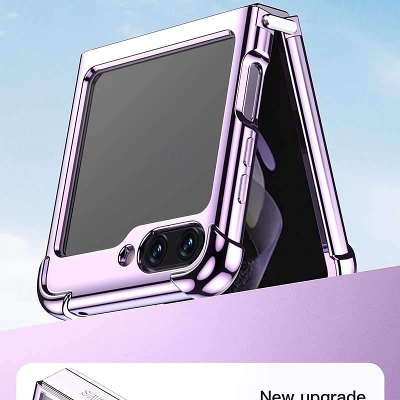 2025年 サムスン ギャラクシー Z フリップ 6 Z フリップ 5 Z フリップ 4 Z フリップ 3 用フォンケース ショックプルーフ プレーティング コレクション – $16.99 –P8