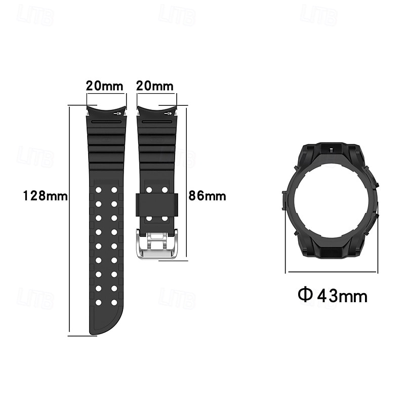 Ремешок для часов для Samsung Galaxy Watch 6 40/44mm силиконовый Замена Ремень Регулируется Спортивный ремешок Браслет 2025 - $15.99 –P7