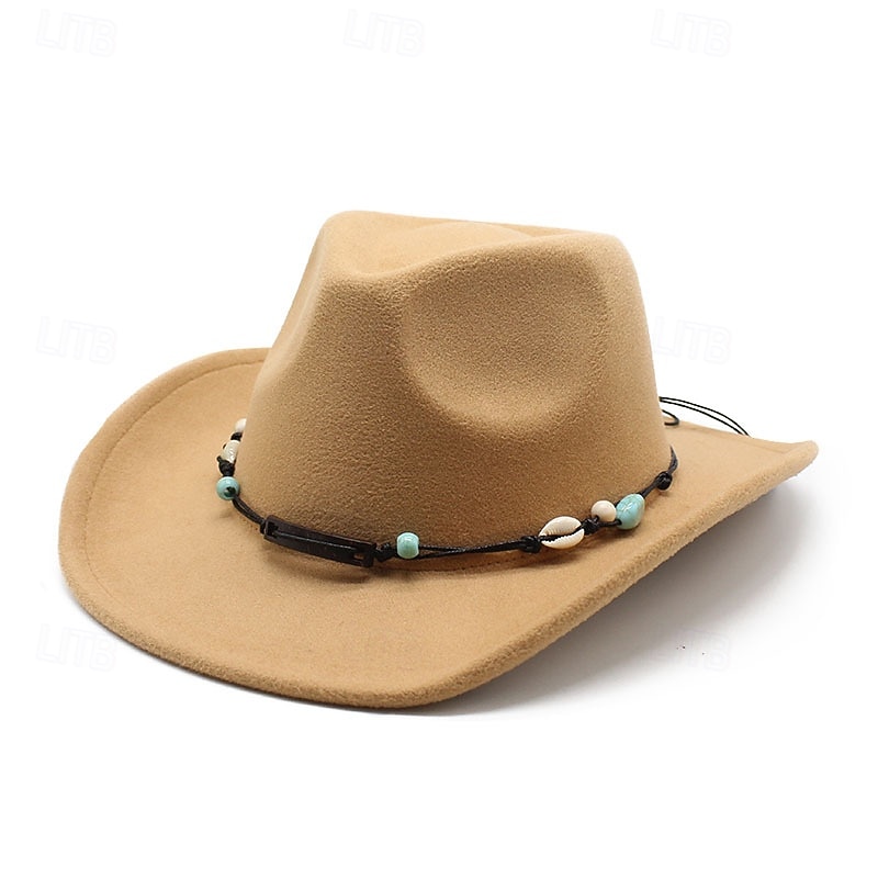 Safarihut Vintage Gürtel Cowboyhut Jazzhut Hand Westernhut Cowboyhut 2026 - $17.49 –P3