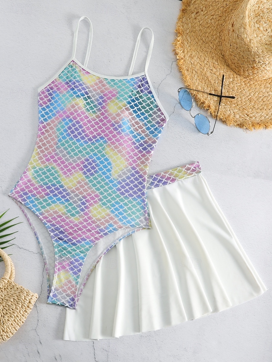 Femme Maillots de Bain Monokini Robe de Bain Maillot de bain Dos Nu Contrôle du Ventre Taille haute Mince Vacances Tenues de plage A Ombre Col en U Sans Manches Maillots de bain de 2025 ? $34.99 –P4