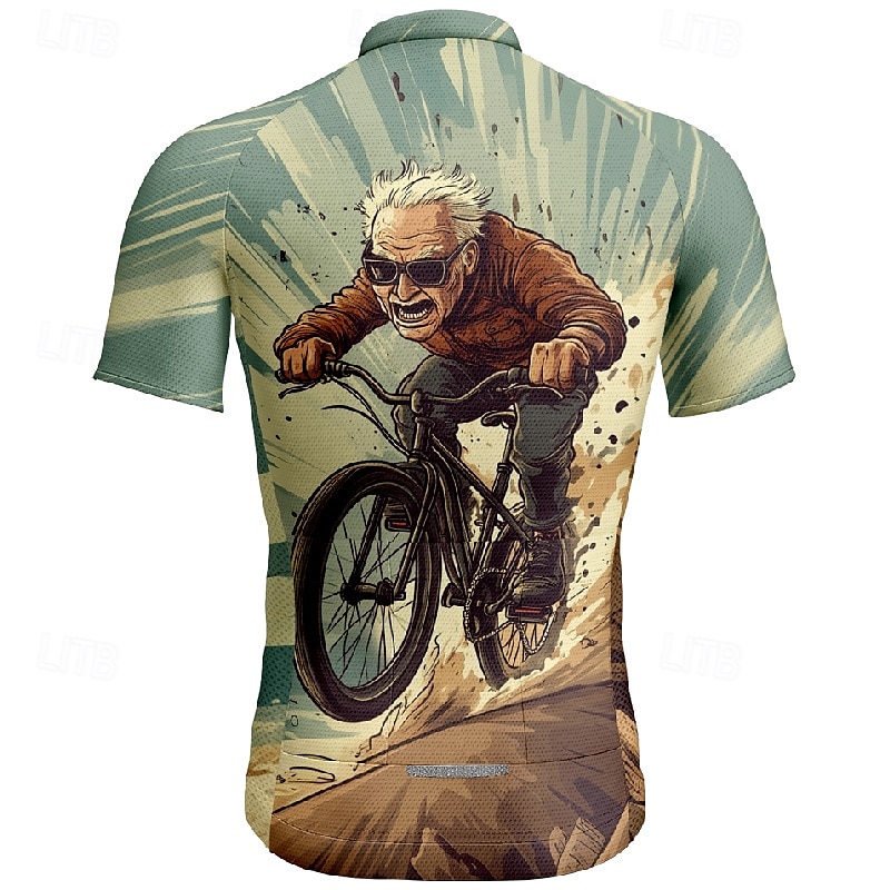 Муж. Велокофты Графика С короткими рукавами Велоспорт Футболка Футболка Джерси с 3 задними карманами Горные велосипеды Быстровысыхающий Анатомический дизайн Фитиль Дышащий Виды спорта 2026 - $30.99 –P10