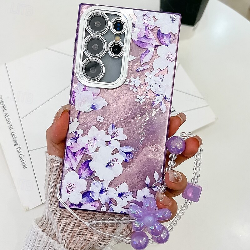 телефон Кейс для Назначение SSamsung Galaxy S24 Ultra S24 Plus S24 S24 ФЭ S23 Ultra А55 А35 А25 А15 5Г S25 Ультра Кейс на заднюю панель с ремешком на запястье Защита от удара Ретро ТПУ ПК 2025 - $15.99 –P14