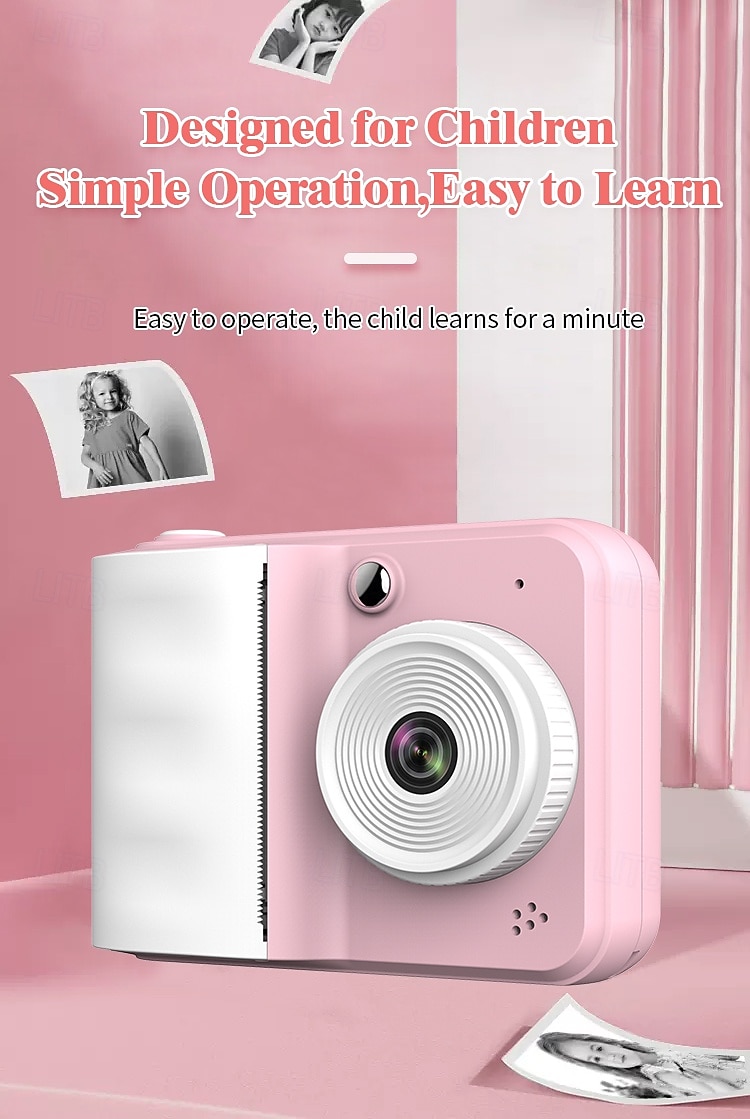 Kids Instant Print Camera Thermal Printing Camera with Print Paper for Kids High Resolution Photo and Print Camera Birthday Valentine's Day Gift for Girls 2026 - $47.99 –P8