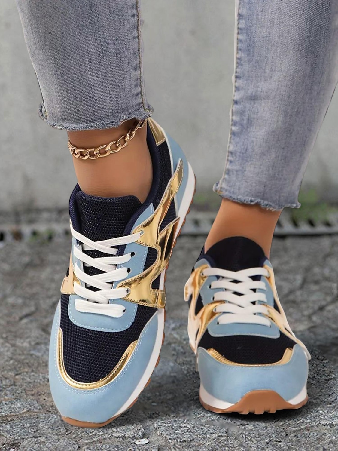 Women's Rose Pink Colorblock Athletic Sneakers with Mesh Design Accents - Stylish Casual Shoes for Running and Everyday Wear 2025 - $26.99 –P4