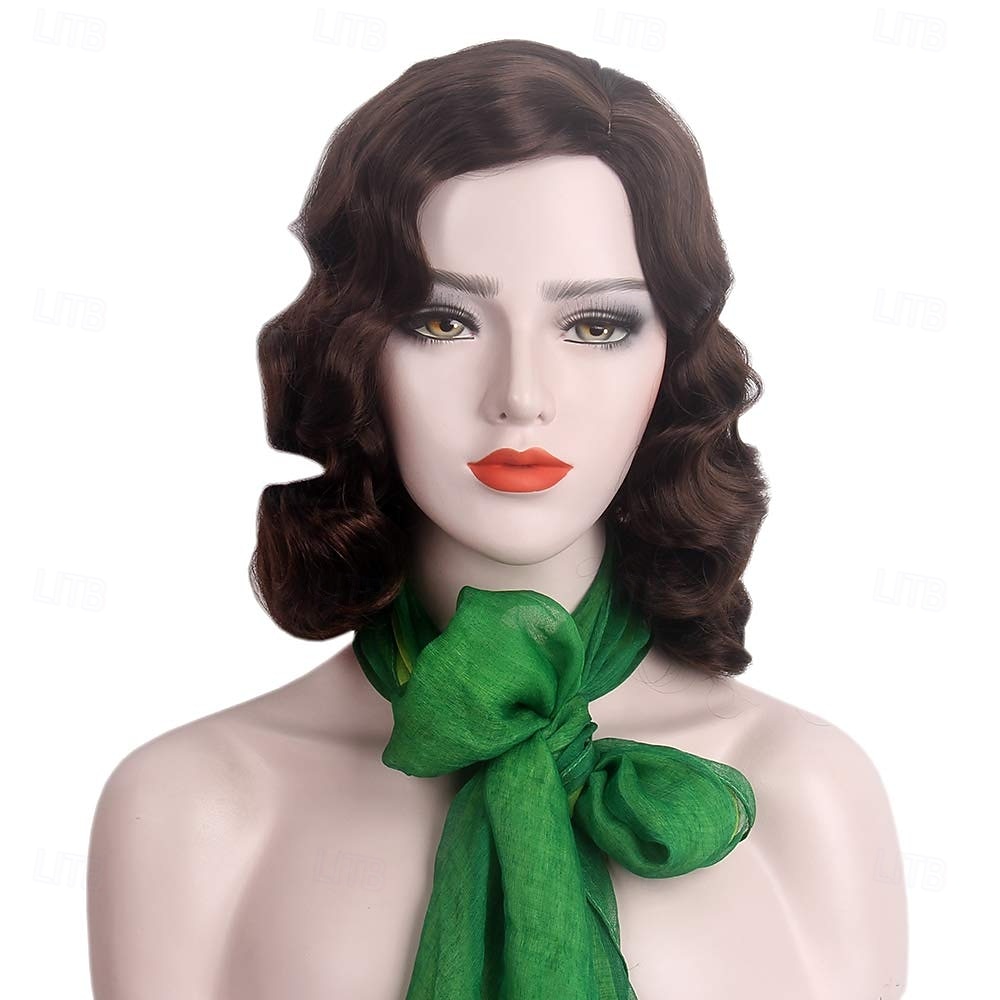 Peruca dos anos 1920 Ondas Digitais Peruca Cacheada Curta Vintage para Mulheres Perucas Sintéticas Resistentes ao Calor Perucas Cheias de Cosplay Fantasia de Halloween de 2026 por $17.99 –P2