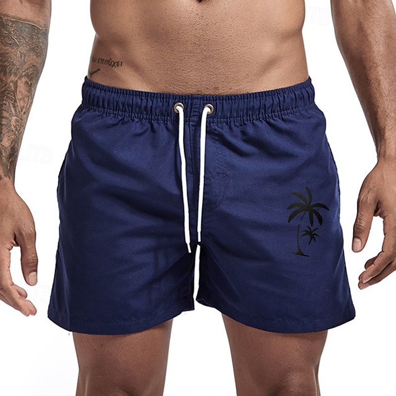 Men's Swim Trunks Swim Shorts Board Shorts Bathing Suit Drawstring Mesh Lining with Pockets Swimming Surfing Beach Water Sports Printed Summer Spring 2025 - $12.99 –P5