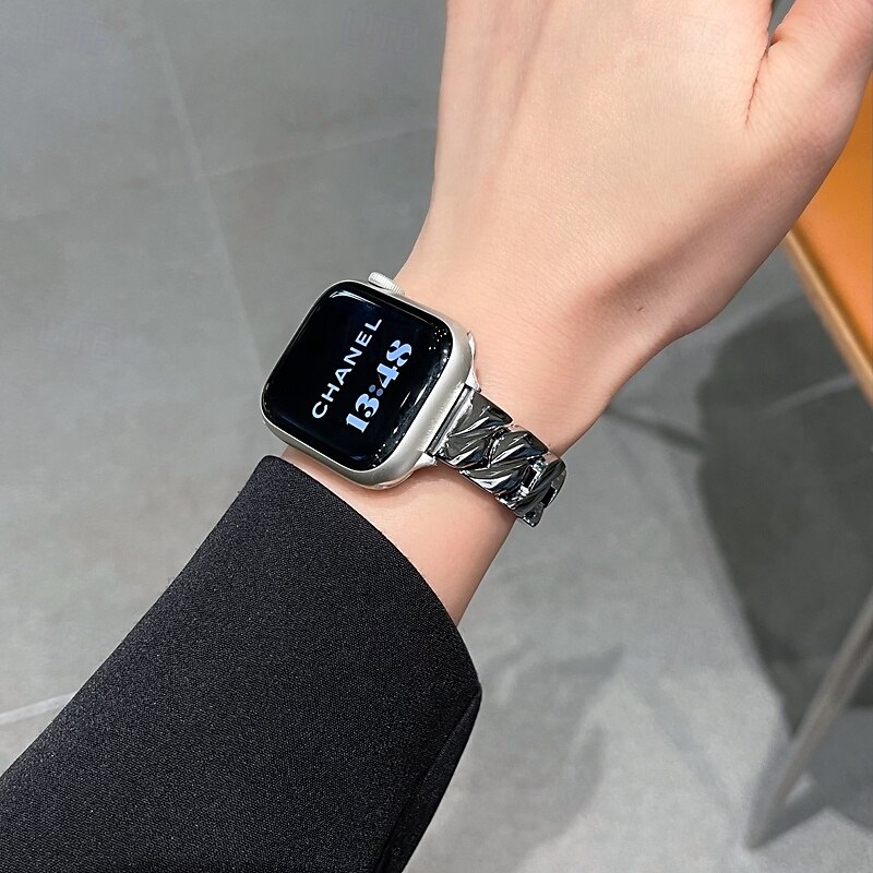 סולו לופ מותאם ל רצועת השעון של Apple Watch 38 מ"מ 40 מ"מ 41 מ"מ 42 מ"מ 44 מ"מ 45 מ"מ 49 מ"מ נשים סגסוגת רצועת שעון חלופית ל iwatch Ultra 2 Series 9 8 7 SE 6 5 4 3 2 1 2025 - $20.99 –P17