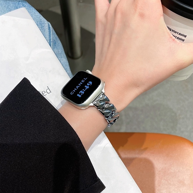 סולו לופ מותאם ל רצועת השעון של Apple Watch 38 מ"מ 40 מ"מ 41 מ"מ 42 מ"מ 44 מ"מ 45 מ"מ 49 מ"מ נשים סגסוגת רצועת שעון חלופית ל iwatch Ultra 2 Series 9 8 7 SE 6 5 4 3 2 1 2025 - $20.99 –P18