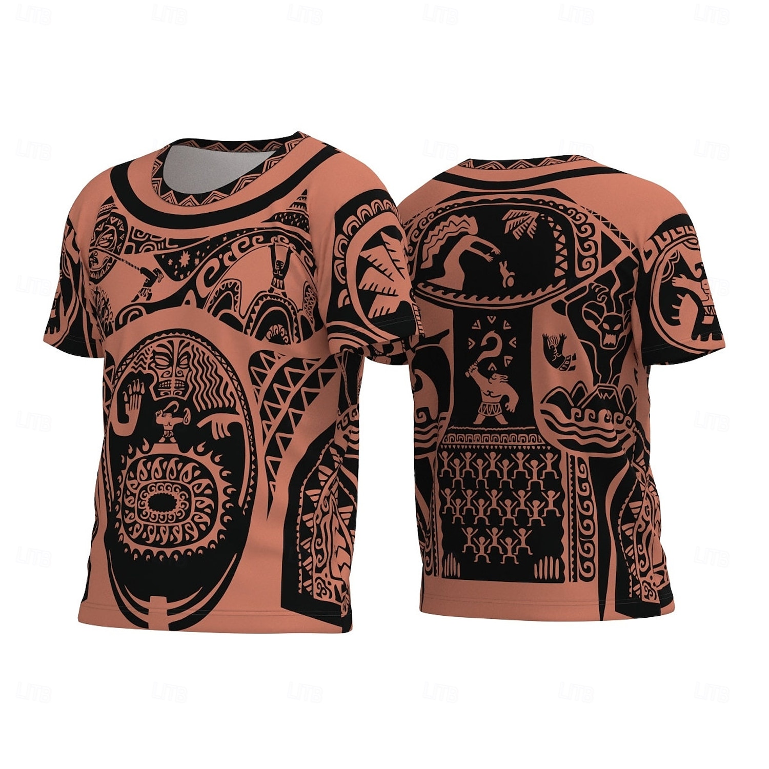 Moana Maui T-skjorte 3D Figurer Graphic Til Par Herre Dame Voksne Karneval Maskerade 3D-utskrift Fest Fritid / hverdag 2025 - $17.99 –P2