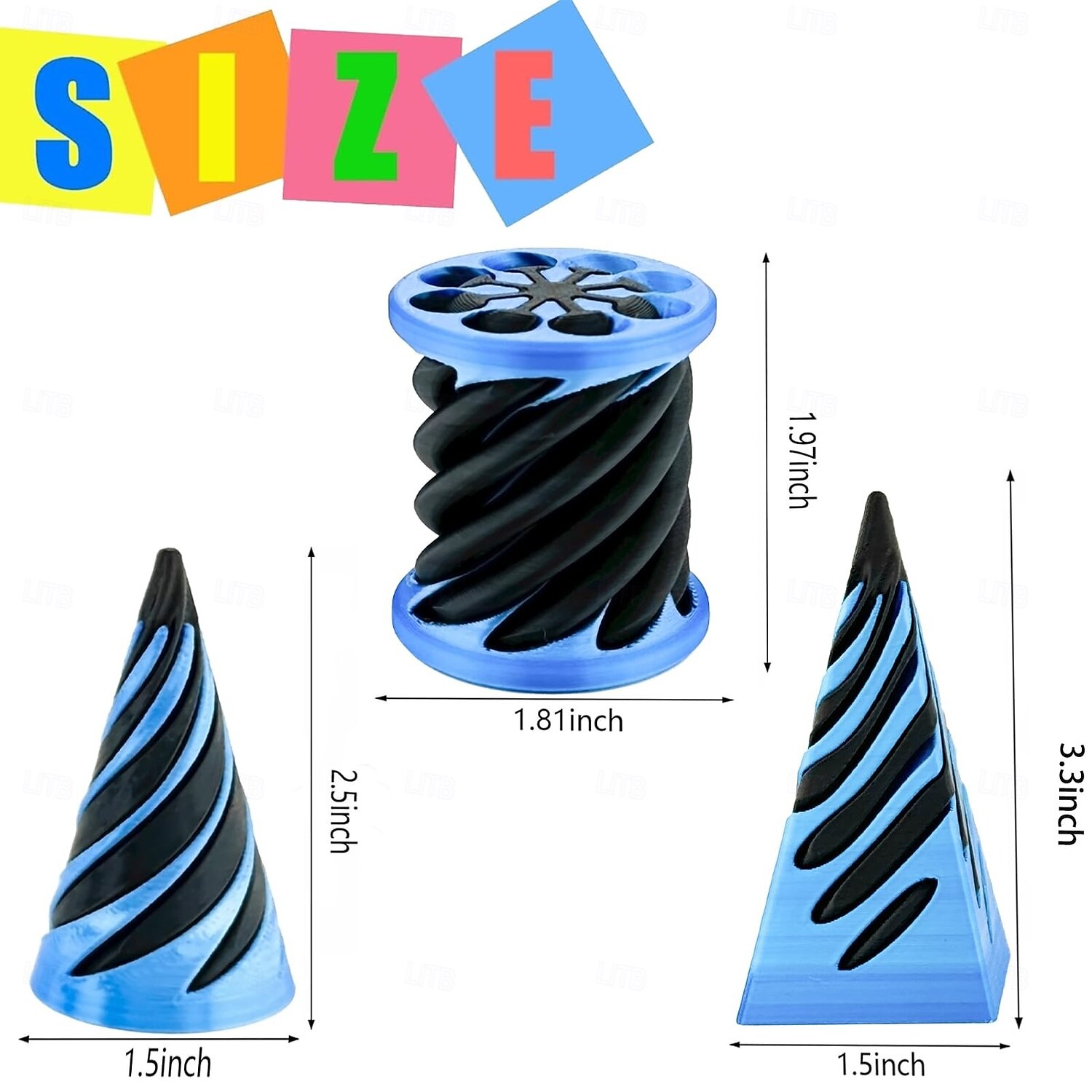 2 Pack Fractal Fidget Hexagon3D Printed Hexagon Fidget ToyInfinity Cube Sensory ToysHexagon Spiral Visual Fingertip Toys for Stress Anxiety Kids & Adults Infinity Cubes 2025 - $22.99 –P2