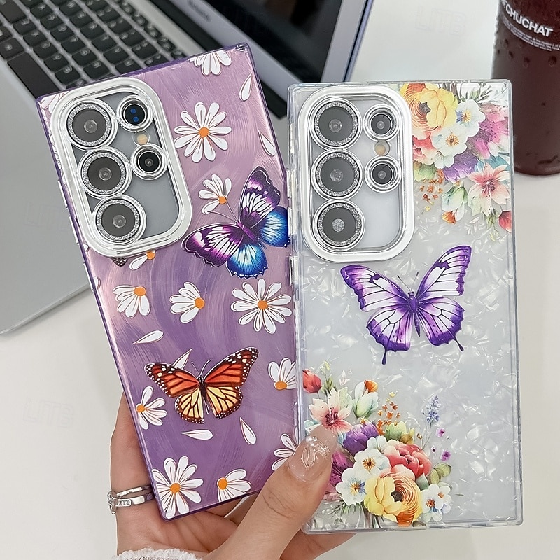 telefon Maska Pentru Samsung Galaxy S24 Ultra S24 Plus S24 S24 FE S23 Ultra A55 A35 A25 A15 5G S25 Ultra Capac Spate Anti Șoc Retro TPU PC 2025 - $13.99 –P4