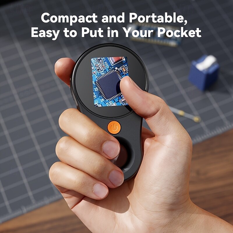 Digital Handheld Microscope Fixed Focus Lens Magnifier 500x Magnification Inch Megapixels with Screen IPS Light 2 2 LED with Collection Glass 2025 - $59.99 –P3