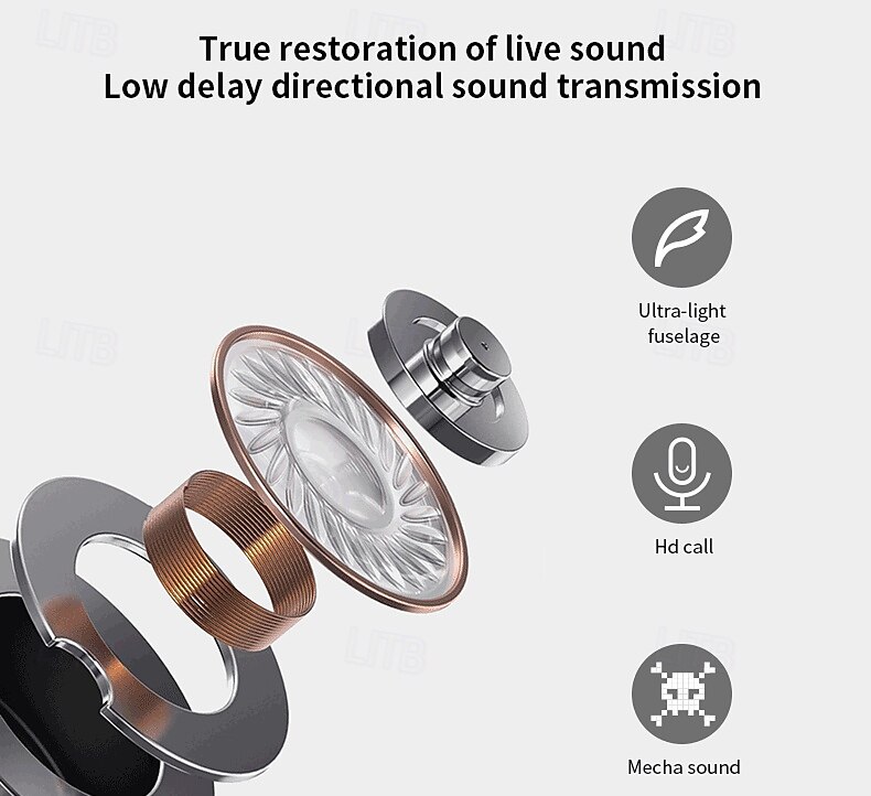 G06 True Wireless Headphones TWS Earbuds In Ear Bluetooth 5.3 Ergonomic Design Built-in Mic Long Battery Life for Apple Samsung Huawei Xiaomi MI  Fitness Camping / Hiking Running Mobile Phone Travel 2025 - $35.99 –P3