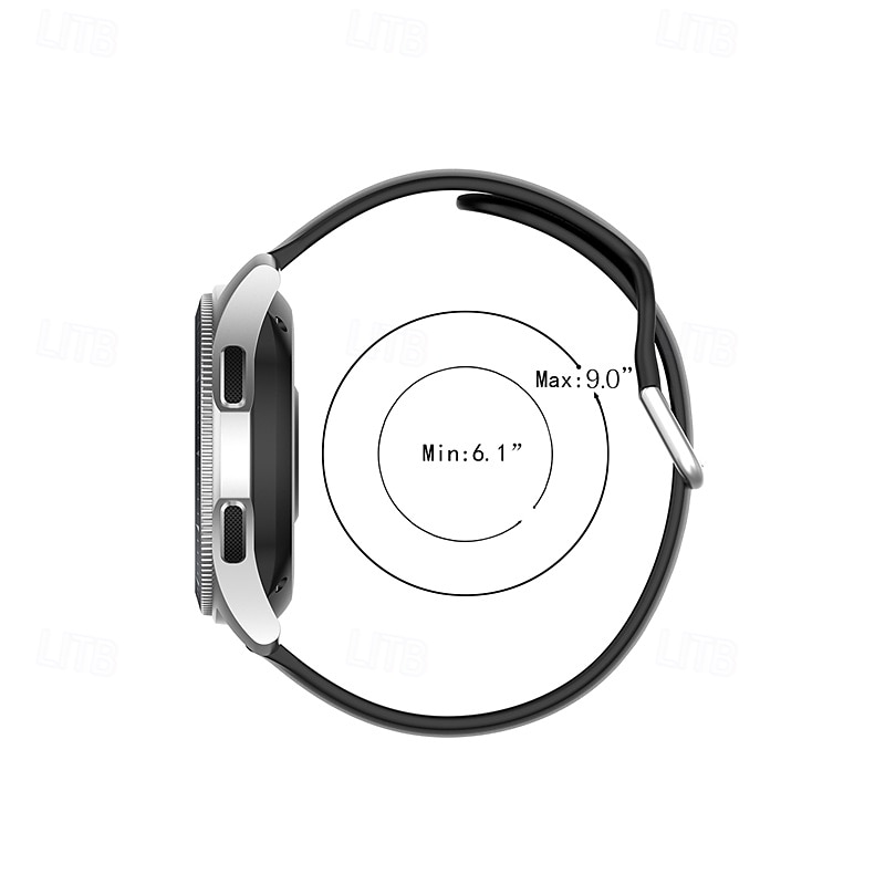 Watch Band for Samsung Galaxy Watch 3 45mm, Galaxy Wacth 46mm, Gear S3 Classic / Frontier, Gear 2 Neo Live Silicone Replacement Strap Adjustable Sport Band Wristband 2025 - $12.99 –P6