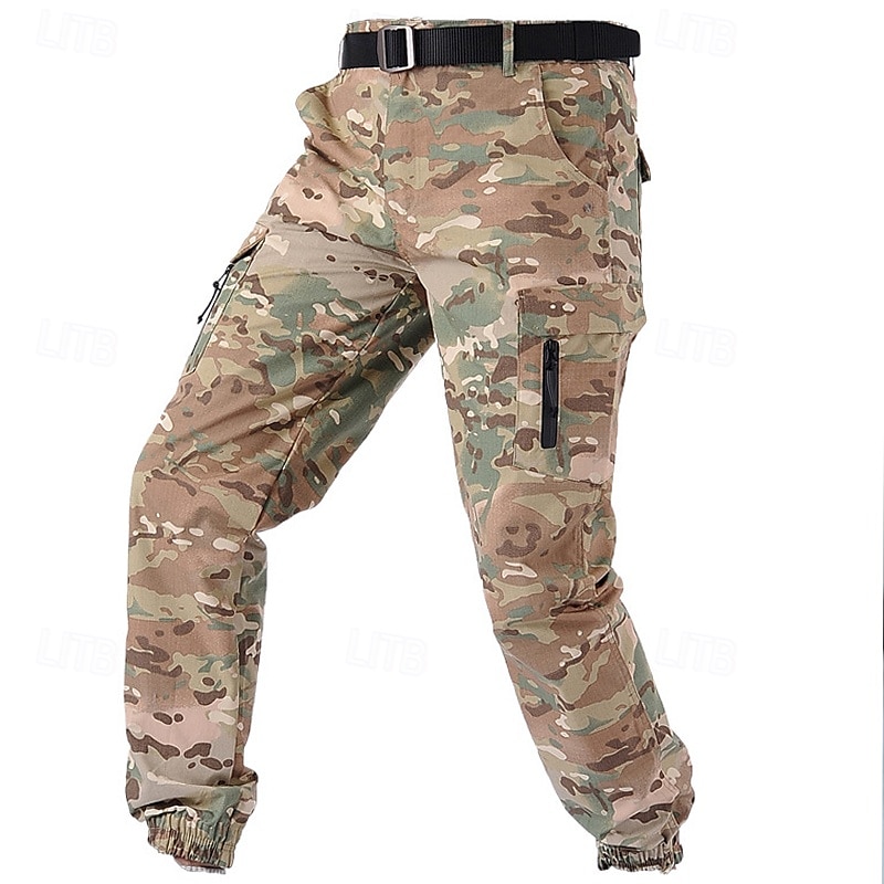 Herren Cargohose Cargohosen Cargohose Jogginghose Jogger Hose Hosen Wanderhose Elastische Taille Multi Pocket Glatt Windundurchlässig tragbar In voller Länge Outdoor Täglich Campen und Wandern Sport 2025 - $30.99 –P3