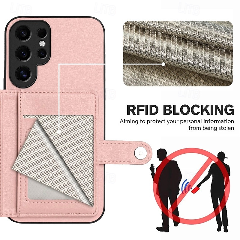 Phone Case For Samsung Galaxy S24 S24 Ultra Plus S24 FE S23 S23 Ultra S23 Plus S22 S22 Plus Ultra S21 FE A55 5G Back Cover with Stand Holder Card Slot Shockproof Retro TPU PU Leather 2025 - $16.99 –P1
