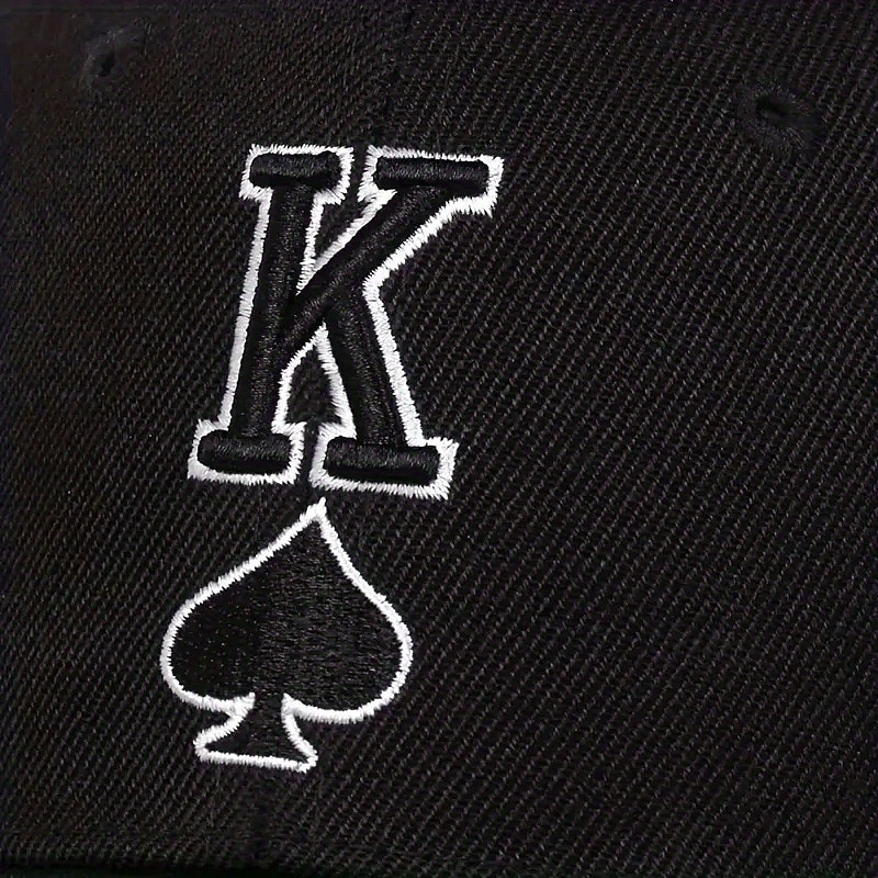 Herren Cap Basecap Sonnenhut Kappe Schwarz Rote Acrylfasern Bestickt Modisch Brautkleider schlicht Strasse Täglich Poker Einstellbar Sonnenschutz Atmungsaktiv 2025 - $10.99 –P7