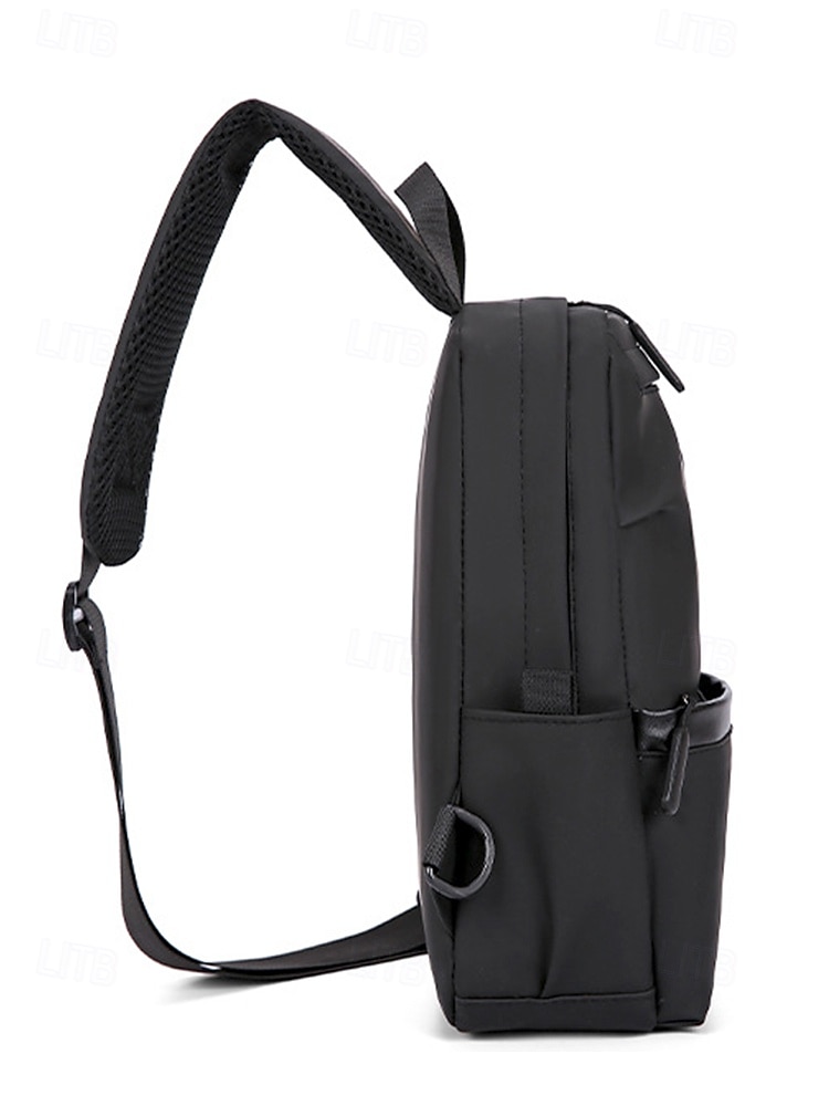 Pánské Crossbody kabelka Taška přes rameno Na rameno Nylon Venkovní Běžné / Denní Zip Více kapes Velká kapacita Lehká váha Pevná barva Černá Modrá Šedá 2025 - $19.99 –P3