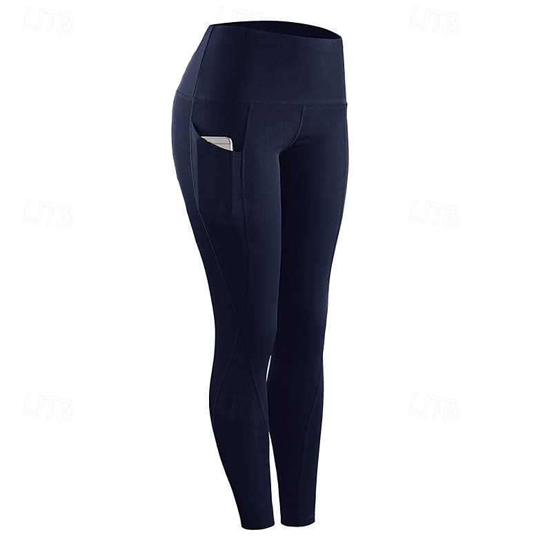 Naisten Joogahousut Jooga leggingsit Korka vyötärö Jooga Kuntosaliharjoitus Pilates Pyöräily Sukkahousut Tumman harmaa Musta Laivaston sininen Syksy Urheilu Urheiluvaatteet Elastinen Ohut 2025 - $12.99 –P3