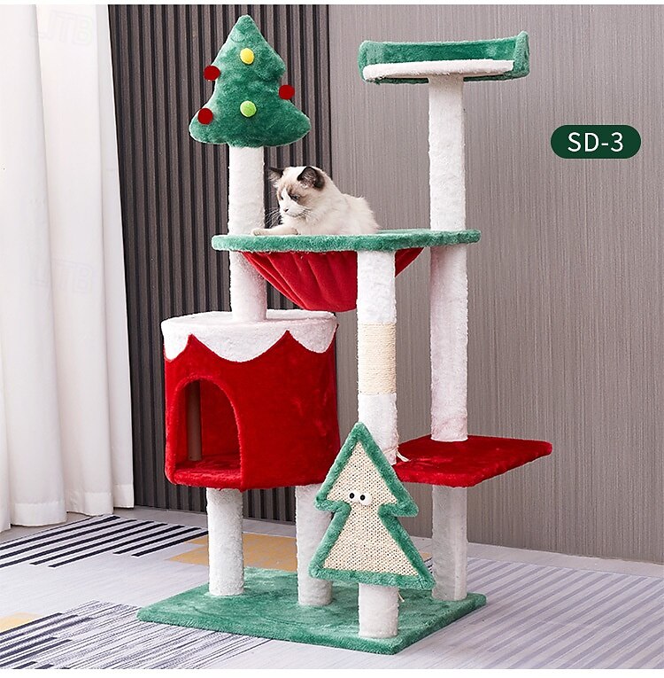 macska macska fa macska torony macska lakás patchwork egyszínű tartós, könnyen felszerelhető aranyos speciális anyag nagy macskáknak 2025 - $184.99 –P13