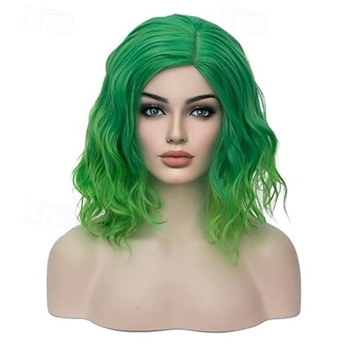 perruques pour femmes perruque courte bouclée ondulée filles perruque de cheveux synthétiques résistants à la chaleur pour une fête cosplay ou un usage quotidien de 2025 ? $18.49 –P2