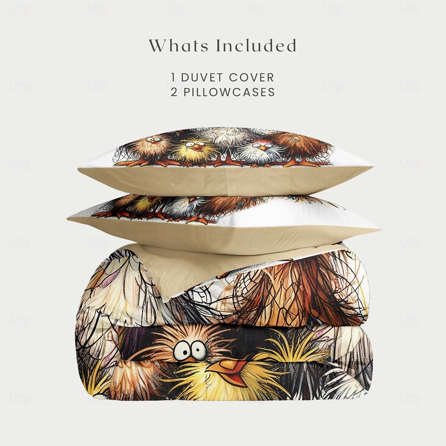 Rooster Funny Duvet Cover Set 100% Cotton Soft and Comfortable Bedding Set with Fun Rooster Print Cozy and Stylish Perfect for Bedroom Decor Easy Care and Machine Washable 2025 - $60.99 –P23