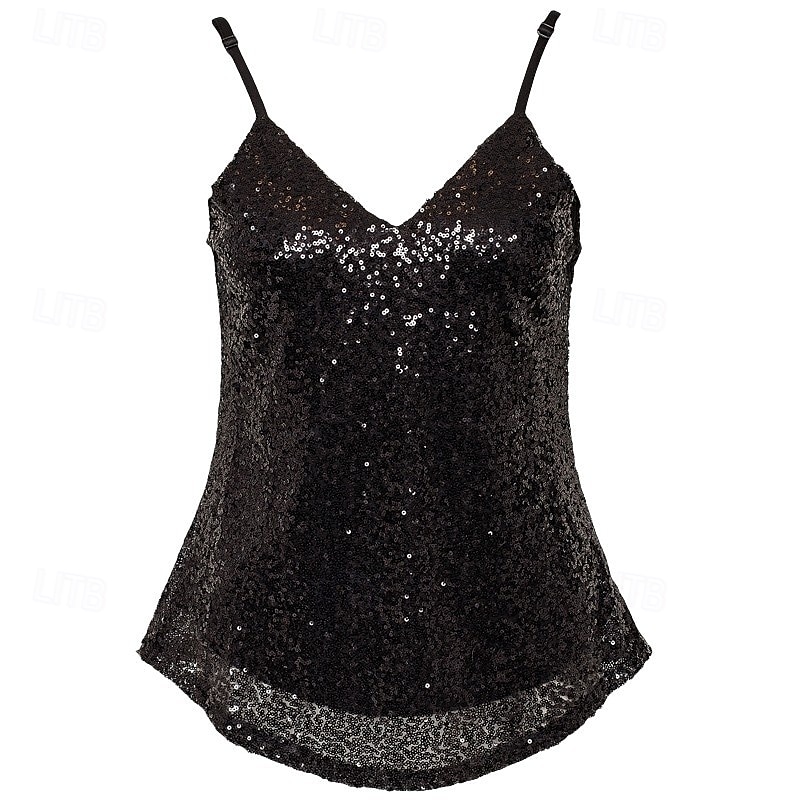 Retro Vintage 1980s Camisole Sequins Women's Halloween Masquerade Performance Pride Parade Pride Month Adults' Top 2025 - $25.99 –P9