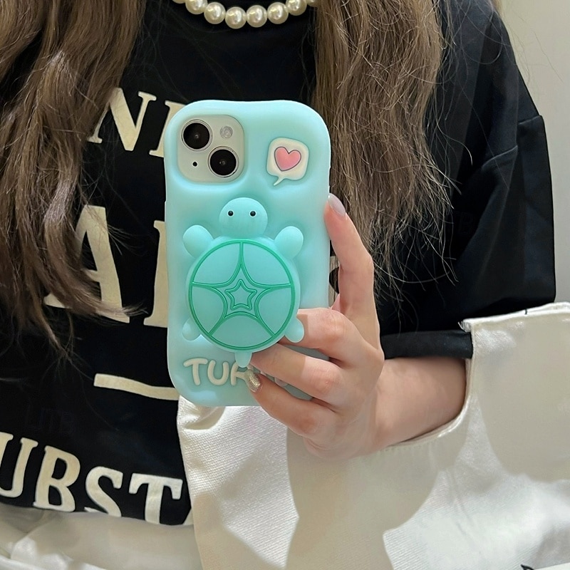 Phone Case For iPhone 16 15 14 Pro Max iPhone 13 12 11 Pro Max Back Cover with Stand Holder Shockproof Retro Silicone 2025 - €10.99 –P1