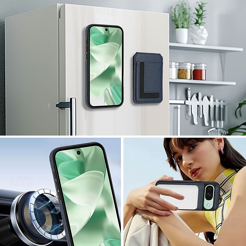 τηλέφωνο tok Για Google Pixel 9 Pro Pixel 9 Pro XL Pixel 8 Pro Pixel 8 Pixel 9 Πίσω Κάλυμμα με βάση στήριξης Μαγνητική Υποστήριξη ασύρματης φόρτισης Ρετρό TPU PU δέρμα 2025 - $19.99 –P4