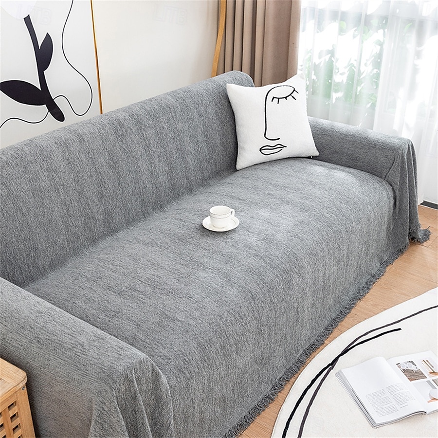 Serviette de canapé en chenille de haute qualité, tissu doux et moelleux, parfait pour protéger les canapés de la saleté et des taches, durable et confortable, idéale pour une utilisation quotidienne, de 2025 ? $46.99 –P14