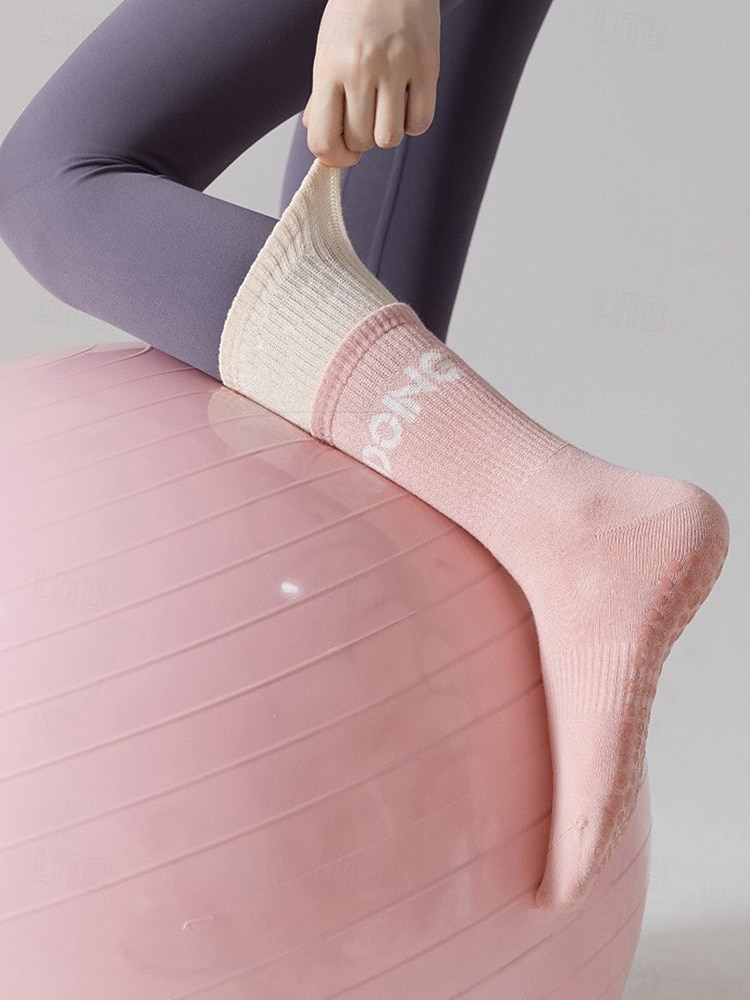 Women's Non-Slip Thermal Yoga Socks - Soft Stretch Knit Crew Socks for Winter Sports, Fitness, and Indoor Workouts 2025 - $7.99 –P2