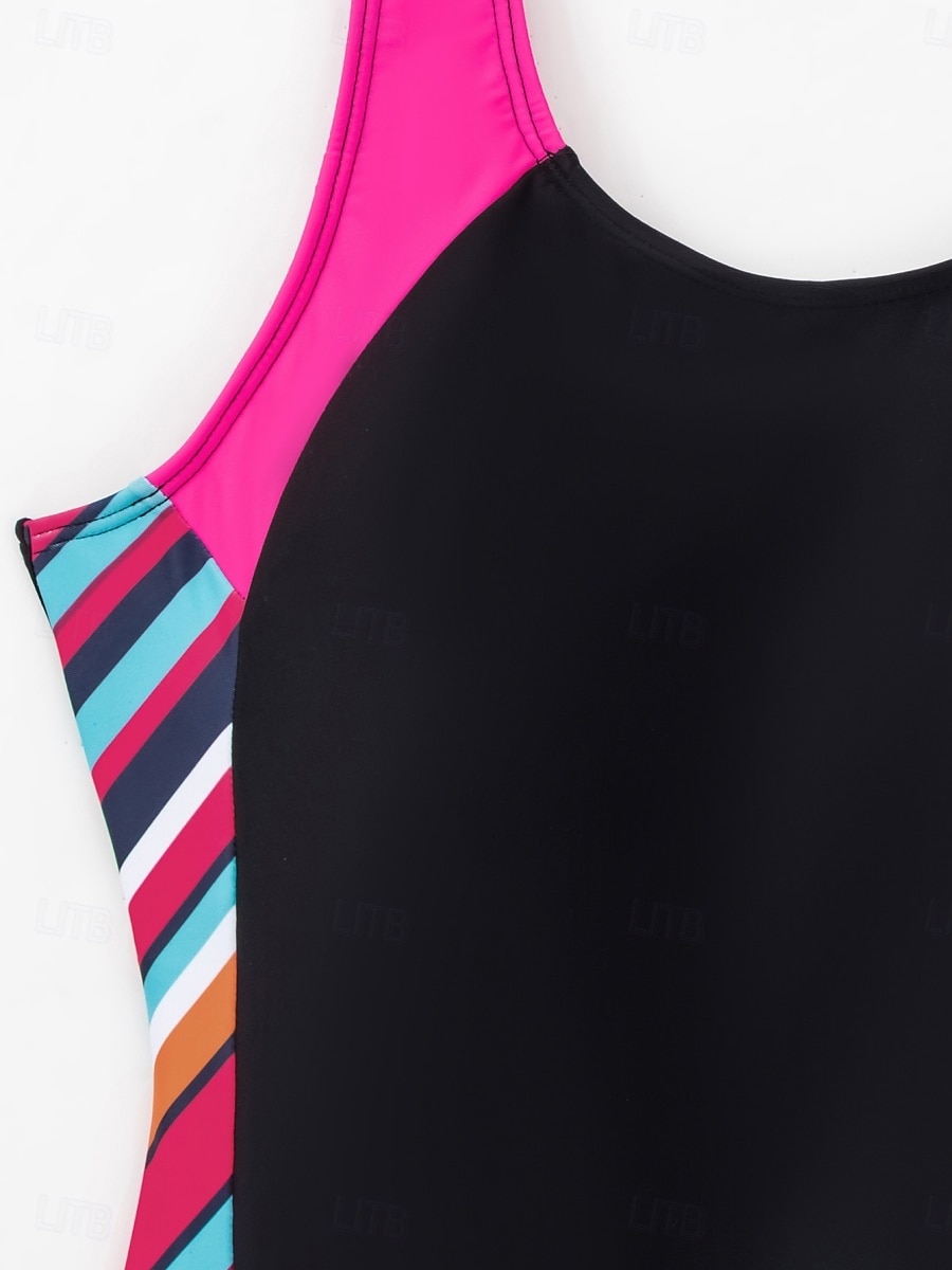 Damen Badeanzug Ein Stück Monokini Bademode Rückenfrei Bauchkontrolle Hohe Taillenlinie Schlank Urlaub Strandbekleidung Farbblock U-Ausschnitt Ärmellos Badeanzüge 2025 - $31.99 –P6