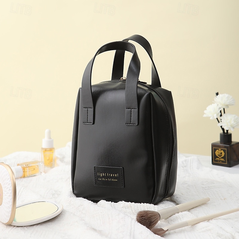 Multi-Layered Shell-Shaped Cosmetic Bag,PU Large-Capacity Portable Makeup Organizer, Stylish Travel Handheld Storage Bag 2025 - $11.49 –P11