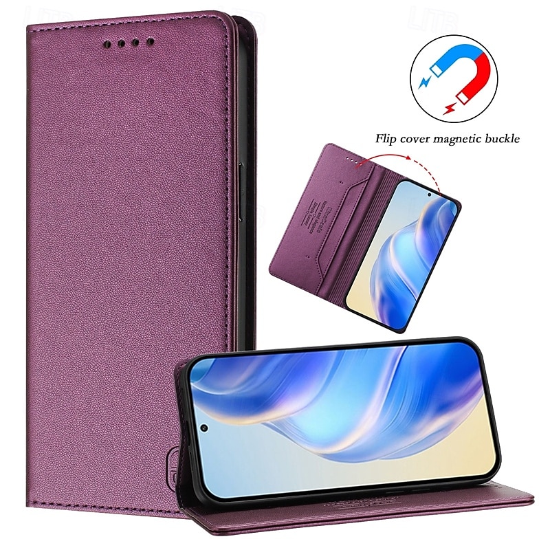 2025年 電話 ケース 用途 iPhone 17 Pro Max 17 Air 16 15 14 Pro Max Plus 16e 13 12 11 Pro Max Mini フリップカバー スタンド付き 磁石バックル ワイヤレス充電をサポート レトロ風 TPU PUレザー  コレクション – $15.99 –P16