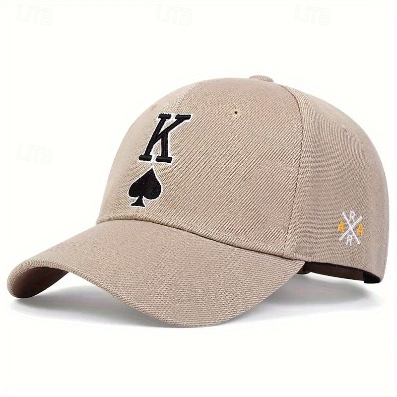 Herren Cap Basecap Sonnenhut Kappe Schwarz Rote Acrylfasern Bestickt Modisch Brautkleider schlicht Strasse Täglich Poker Einstellbar Sonnenschutz Atmungsaktiv 2025 - $10.99 –P3
