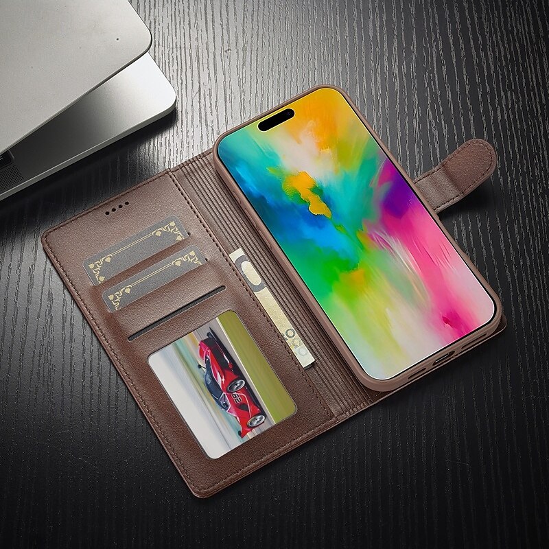 telefono Custodia Per iPhone 16 Pro Max Plus iPhone 15 Pro Max Plus iPhone 14 13 12 11 Pro Max Plus Mini Copertina ribaltabile Con supporto A calamita Slot per schede Retrò TPU pelle sintetica del 2025 a $16.99 –P9