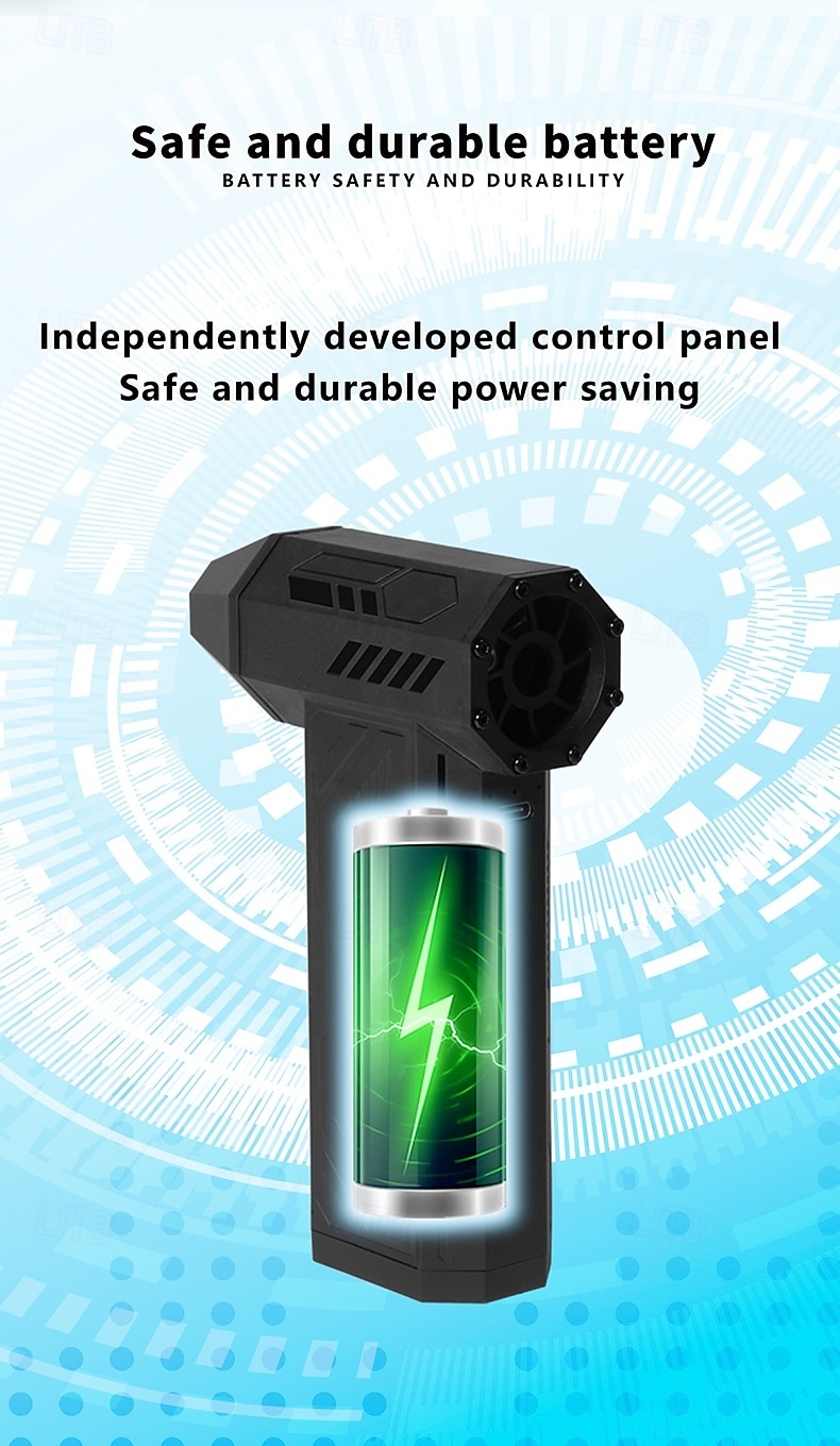 Multifunctional Mini Turbo Jet Fan Jet Dry Blower Super Jet Fan Blower 130000 RPM Cordless Air Blower Car Dryer USB-C Rechargeable for Cleaning 2026 - $56.99 –P7