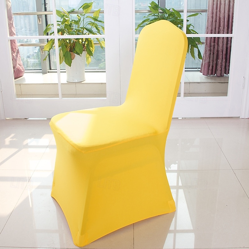 huse pentru scaune de nuntă huse pentru scaune de banchet din spandex huse pentru scaune din spandex elastice din față plat pentru decorațiuni pentru petreceri de mese 2025 - $9.49 –P7