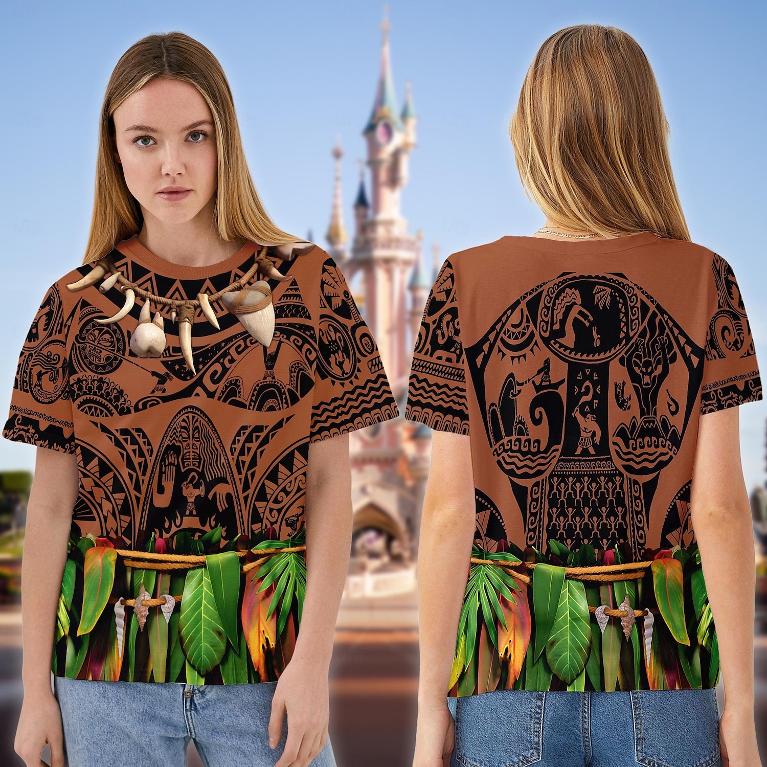 Moana Maui Trička 3D Postavička Grafika Pro Pro páry Pánské Dámské Dospělé Karneval Plesová maškaráda 3D tisk Párty Běžné / Denní 2025 - $17.99 –P2