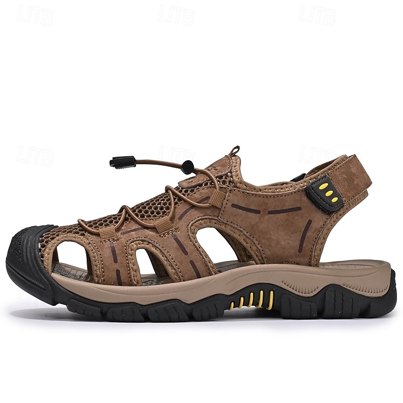 Sandálias masculinas para atividades ao ar livre, com design durável e respirável, tiras ajustáveis e sola antiderrapante. Perfeitas para caminhadas, atividades aquáticas, férias na praia e uso casual no verão. de 2026 por $54.99 –P4