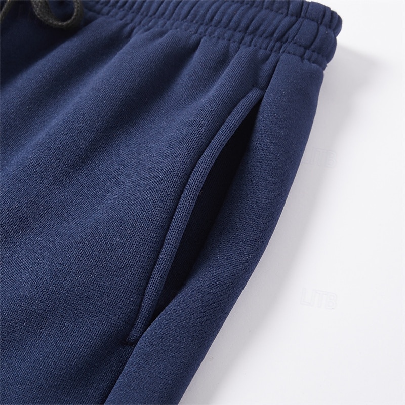 Herren Jogginghose Trainingshose Jogginghose Jogger Hose Hosen Jogginghose mit geradem Bein Ausgestellte Jogginghose Kordelzug Elastische Taille Bein mit Reißverschluss Glatt Komfort Warm In voller 2025 - $19.99 –P8