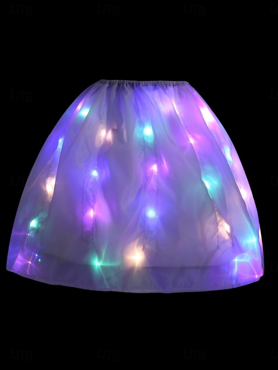 Prinses Sprookje Sofia Bloemenmeisje jurk Thema feestkostuum Tule jurken Carnavalskostuum Led-verlichting for Voor meisjes Kinderen Halloween Carnaval Mardi Gras Feest Prestatie Toneel 2026 - $51.99 –P2