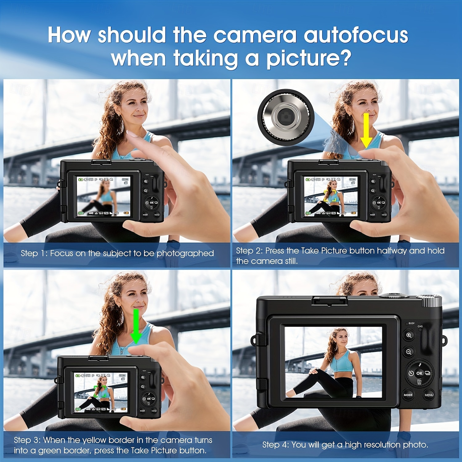 2025年 4k デジタルカメラ 48MP カメラ オートフォーカス コンパクトデジタルカメラ フラッシュライト付き ポイントアンドシュートカメラ 小型デジタルカメラ  コレクション – $151.99 –P8