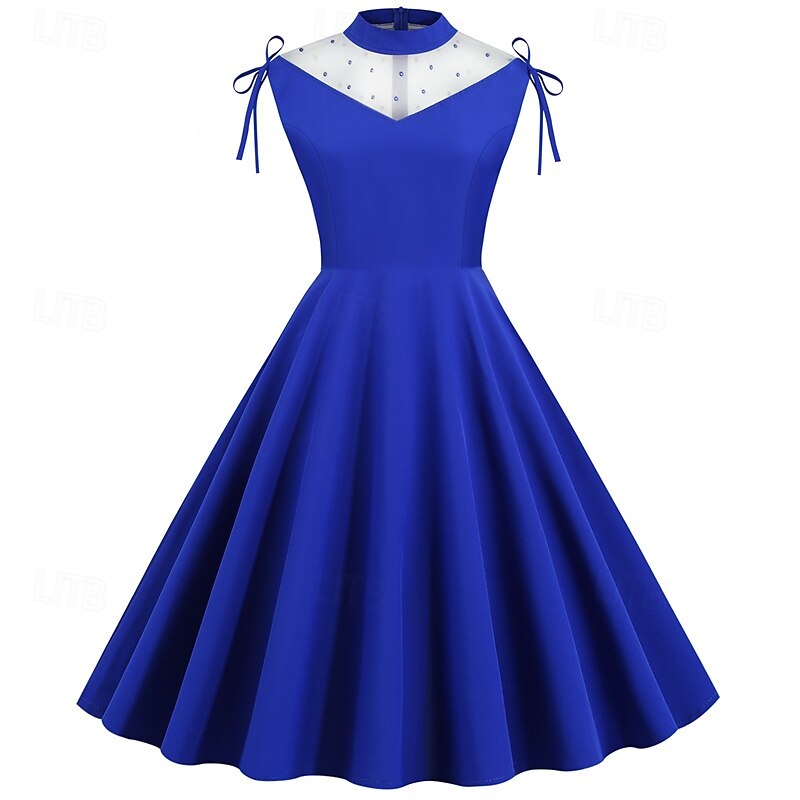 Elegant klasické 1950 Rochii Linia -A Pentru femei ziua îndragostiților Evenimente / Petrecere Dată Petrecere ceai Adulți Rochie Primavara vara 2025 - $21.99 –P4