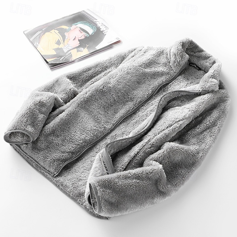 Mulheres Jaqueta de Trilha Inverno Ao ar livre Térmico / Quente A Prova de Vento Jaquetas em Velocino Jaqueta corta-vento Viajar Rosa Claro Preto Branco Rosa claro Cinzento Claro de 2025 por $25.99 –P7