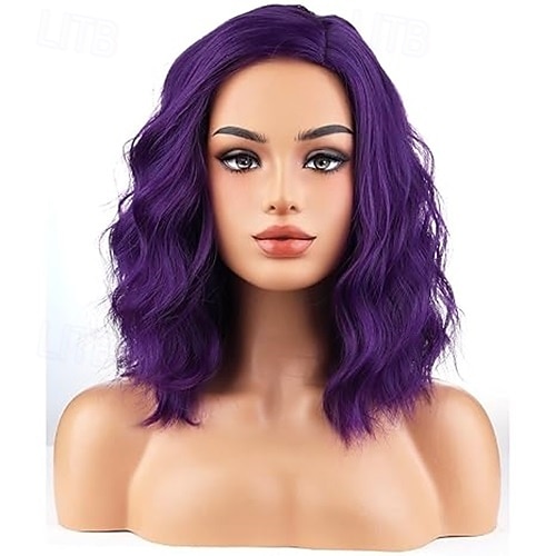 perruques pour femmes perruque courte bouclée ondulée filles perruque de cheveux synthétiques résistants à la chaleur pour une fête cosplay ou un usage quotidien de 2025 ? $18.49 –P4