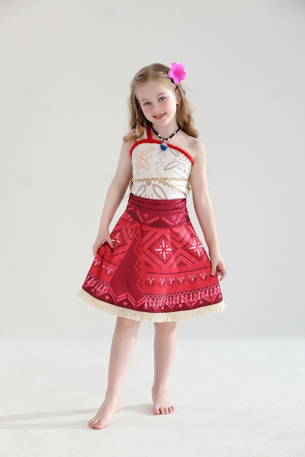 Moana Prinzessin Moana Kleid Kostüm Film- und TV-Themenkostüme Film Cosplay for Mädchen Kinder Karneval Kindertag Welttag des Buches Party Geburtstag Strand 2025 - $35.99 –P14
